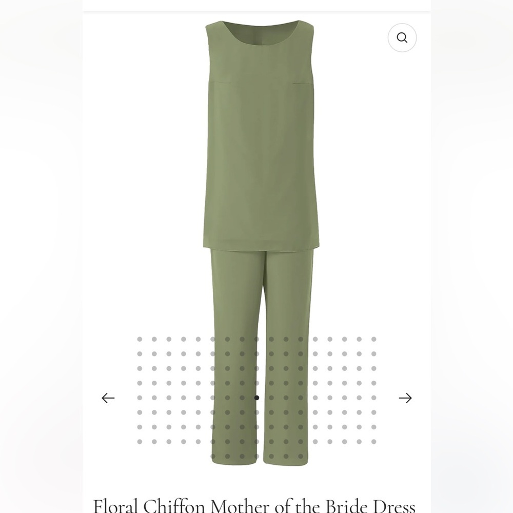 CICiNIA. Elegant Olive Green Women's Jumpsuit - Picture 4 of 10